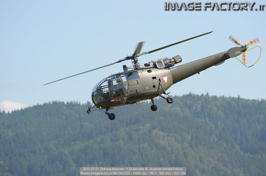 2011-07-01 Zeltweg Airpower 1129 Alouette III - Austrian Armed Forces